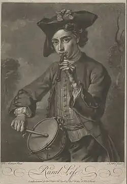 Engraved by John Faber the Younger after Philippe Mercier – ‘’Rural Life - The Swain's Amusement’’ Chaloner Smith 407 Yale Center for British Art