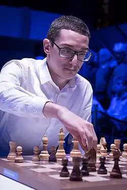 World no. 3 Fabiano Caruana played on board one for the United States