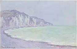 Falaise a Pourville soleil levant, 1897, private collection