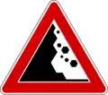 Falling rocks or debris