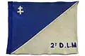 Pennant of General Bougrain commanding the 2nd D.L.M. in 1940