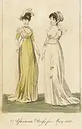 Fashion Plate: Afternoon dress, The Lady's Monthly Museum, May 1800