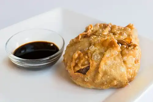 A deep-fried “South Melbourne” dim sim