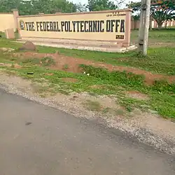 An image showing Federal Polytechnic Offa permanent site