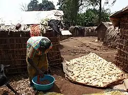 Displaced woman August 2010