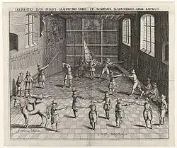 Leiden University fencing school, undated.[12]