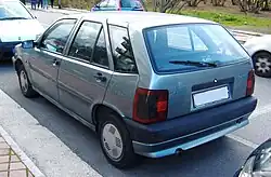 Rear view of the Fiat Tipo