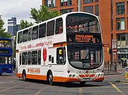 Finglands Coachways Wright Eclipse Gemini bodied Volvo B7TL on route 41 in July 2008