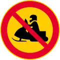 No off-road vehicles (formerly used )