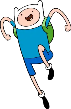 An image of Finn as he appears in the television series Adventure Time