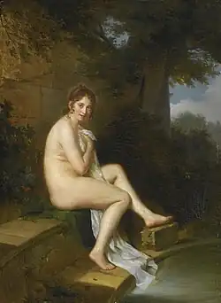 A nude at her bath, 1849