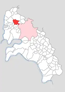 Map showing Alinagar Kenjra in Firozabad block