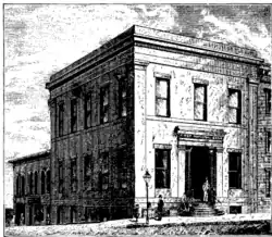 Bank of Michigan Building, SW corner of Jefferson and Griswold, built 1836