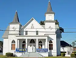 Front (parsonage behind on the right)