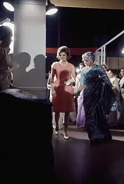 Kennedy with Prem Bery at the Cottage Industries Emporium