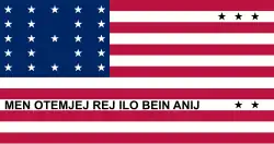 Flag of Bikini Atoll from 1987 to the present