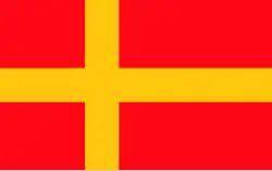 Flag of Norwegian fascist party Nasjonal Samling (1933–1945)[20]