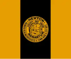 Flag of Newton, Massachusetts