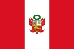 Flag of Peruvian resistance movement in the War of the Pacific