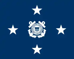 Flag of a Coast Guard admiral