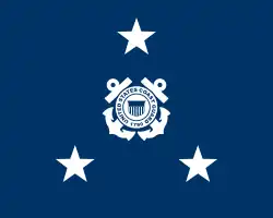 Flag of a Coast Guard vice admiral