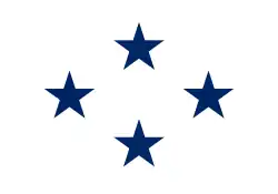 Flag of a US Navy Restricted Line Officer / Staff Officer Admiral[14]