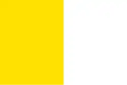 The flag of the Archbishop of Malta consists of two equal vertical stripes, yellow in the hoist and white in the fly. It is believed to date back from 754 AD, making it Malta's oldest flag.