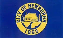 Washington's Headquarters featured on the flag of the city of Newburgh