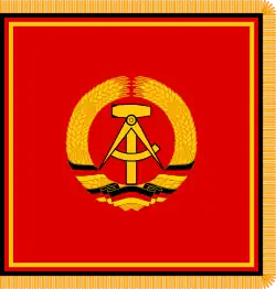 Standard of the president 1955–1960, (The standard was maintained until 7 September 1960, when Wilhelm Pieck died and the presidency was abolished.)