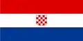 Variation of the flag of the Republic of Croatia (July 25 – December 21, 1990)