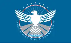 Flag of the parent agency, the Transportation Security Administration