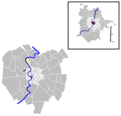Position of the quartiere within the city