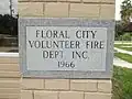 Floral City Heritage Museum cornerstone