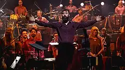 Buckley performing in 2024