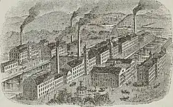 Print of the Nonotuck Silk Company Mills