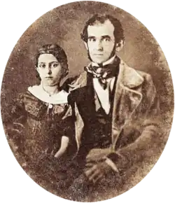 Florencio Varela and his daughter in Montevideo, c.1847