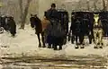 Rental coaches in the snow