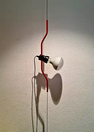 FLOS [it] Parentesi lamp by Achille Castiglioni from a Pio Manzù concept sketch (1979 award)[43]
