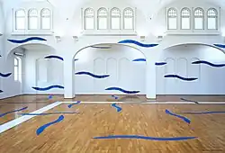 Installation Fluten, Kunstmuseum Heidenheim 1998, Detailed view 2