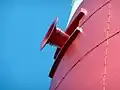 The diaphone foghorn emitter of Portland Bill Lighthouse