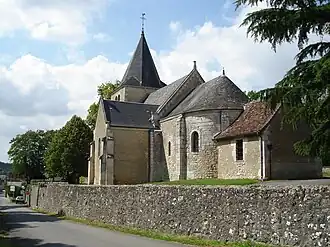 The church of Saint-Jacques, in Fontgombault