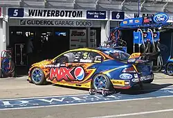 The FG Falcon of Mark Winterbottom at the 2013 Clipsal 500.