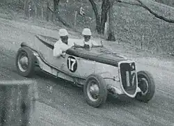 Jack Phillips placed sixth driving a Ford V8 Special