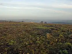 Former Trig Point site on Catstones Moor near to Keighley in West Yorkshire