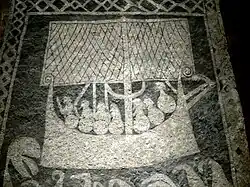 Hunninge Image Stone, showing the rigging of a longship