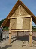 Reconstruction of a Gaulish storehouse.