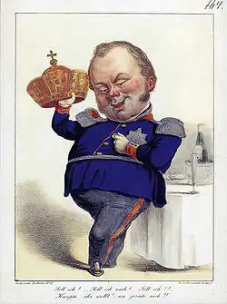 German caricature of 1849