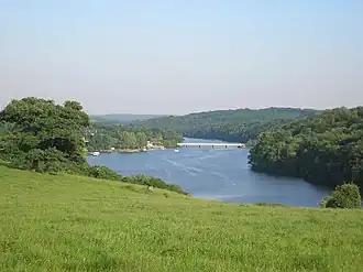 Rabodanges lake on the river Orne