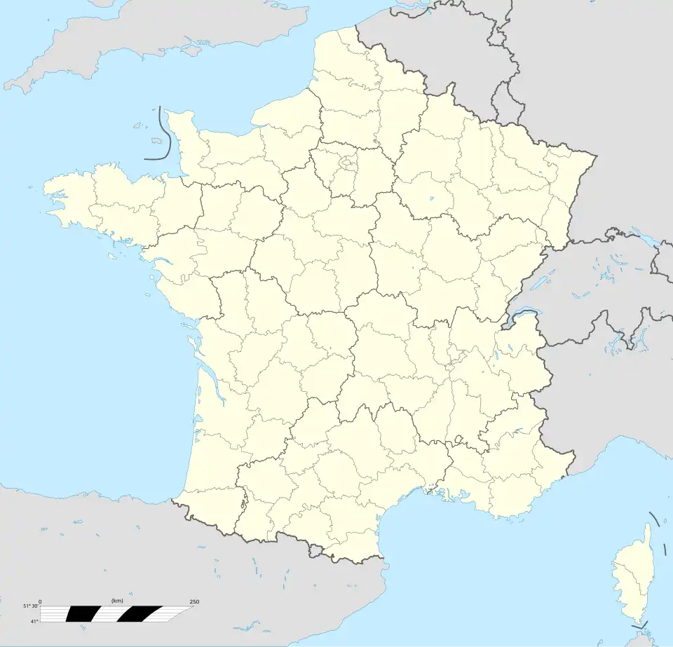 Lyon is located in France