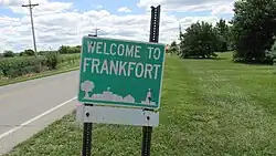 Frankfort corporation limit sign